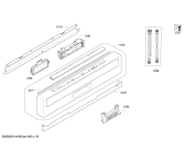 Схема №1 SN56T593EU с изображением Передняя панель для посудомоечной машины Siemens 00676626