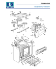 Схема №2 TEMX 664V с изображением Элемент корпуса для плиты (духовки) DELONGHI 35C6N01SD1