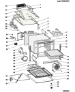 Схема №1 CI56MW (F034635) с изображением Панель для духового шкафа Indesit C00116822