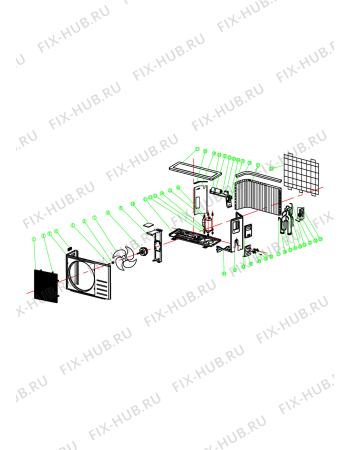 Взрыв-схема кондиционера Beko BEKO BKF090/BKF091 (8975903200) - BKF 090BKF 091(2)