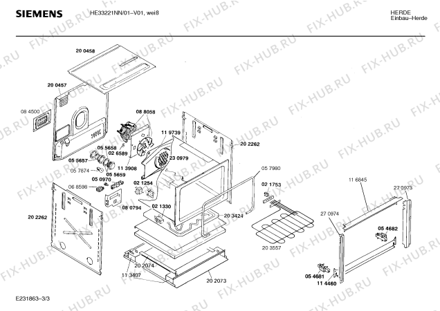 Схема №2 HE33221NN с изображением Ручка для духового шкафа Siemens 00283211