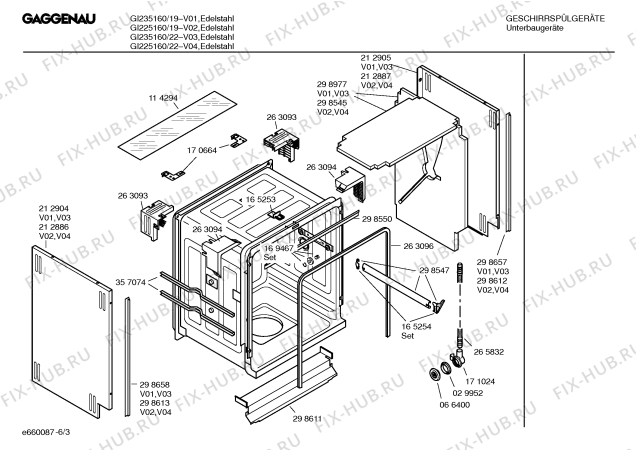 Схема №2 GI235160 с изображением Инструкция по эксплуатации Gaggenau для посудомойки Bosch 00526429