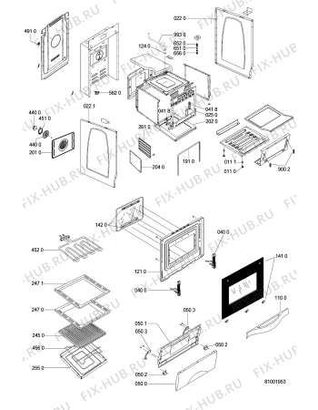 Схема №2 ACM 849 WH с изображением Переключатель для плиты (духовки) Whirlpool 481241278791