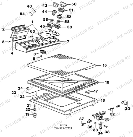 Взрыв-схема стиральной машины Zanussi ZT830X - Схема узла W30 Panel,User manual B