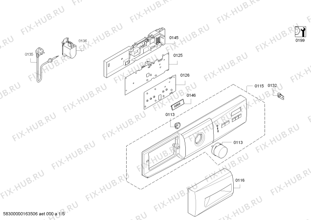 Схема №2 KWF61417 Koenic с изображением Инструкция по установке/монтажу для стиралки Bosch 00724670