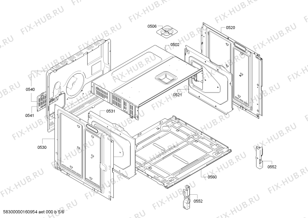 Схема №2 HE73BD540 с изображением Панель управления для плиты (духовки) Siemens 00700571