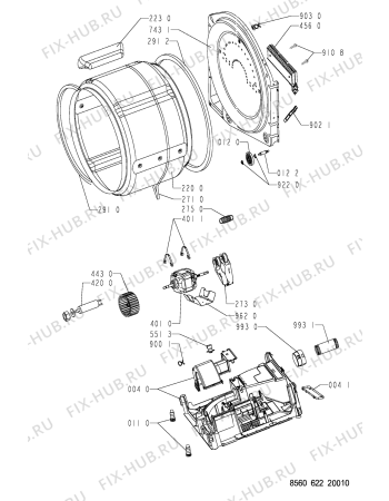 Схема №1 TRAK 6221 с изображением Обшивка для сушильной машины Whirlpool 481245213486
