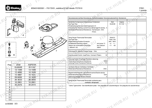 Схема №2 F6170/01 F6170 с изображением Кронштейн для холодильника Bosch 00352415