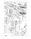 Схема №1 GSF 4892/TW/WS с изображением Панель для электропосудомоечной машины Whirlpool 481245379485