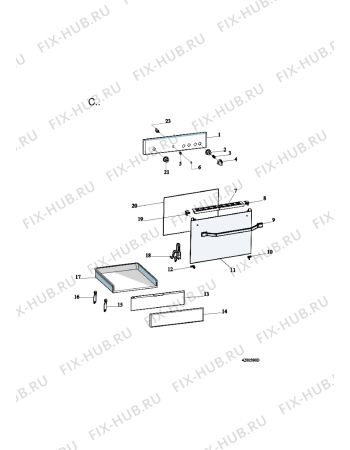 Схема №2 ACMK 5121/WH с изображением Спецнабор для духового шкафа Whirlpool 482000092158
