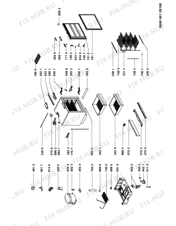 Схема №1 LPR150 (F092014) с изображением Ящичек для холодильной камеры Indesit C00341248
