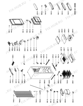 Схема №1 ART469G2 (F092327) с изображением Всякое для холодильника Indesit C00314817