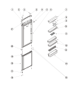 Схема №1 B18T (F039206) с изображением Часть корпуса для холодильника Indesit C00854272