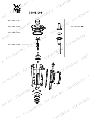 Схема №1 0416630011 с изображением Отгораживание для электроблендера Seb FS-1000050490