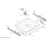 Схема №2 B46E74N3 с изображением Панель управления для плиты (духовки) Bosch 00744525
