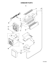 Схема №3 GS6NHAXVQ с изображением Винт (болт) для холодильной камеры Whirlpool 482000007108
