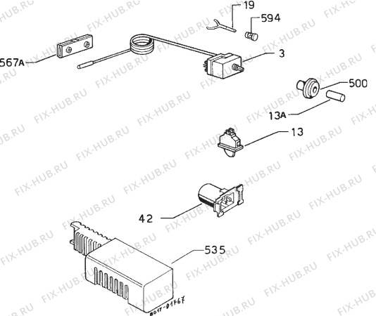 Взрыв-схема холодильника Electrolux ER2822C-1 - Схема узла Diffusor