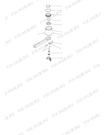 Взрыв-схема кофеварки (кофемашины) SCHOLTES MCP10 (F059392) - Схема узла