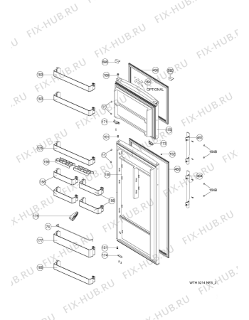 Схема №2 WBM 650/IX с изображением Полка для холодильника Whirlpool 480132101061