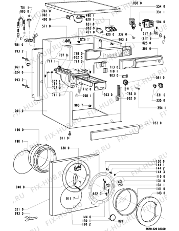 Схема №2 AWM229WP AWM 229 с изображением Декоративная панель для стиральной машины Whirlpool 481945319771