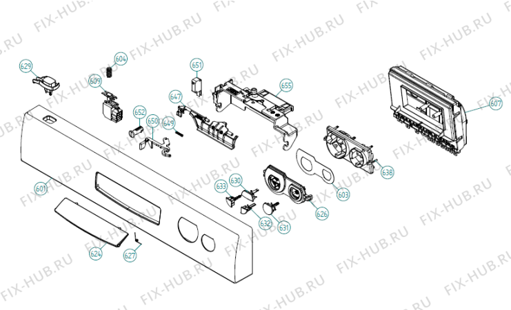 Взрыв-схема посудомоечной машины Asko D5122 IL   -SS Bi Soft (339243, DW70.1) - Схема узла 06