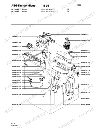 Схема №5 LAV1270 VI с изображением Ветродув для стиралки Aeg 8996454265100