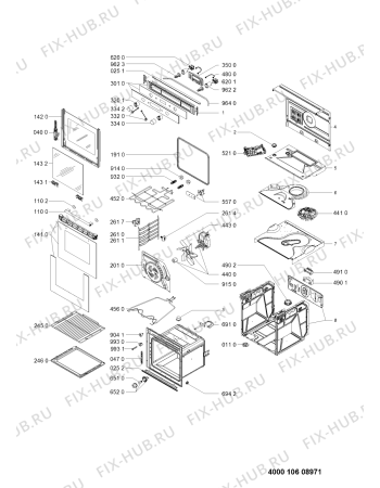 Схема №1 BMVE 8200/IN с изображением Кнопка для духового шкафа Whirlpool 481010569134