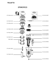 Схема №1 EP9470F0/23 с изображением Часть корпуса для электроэпилятора Rowenta CS-00145203