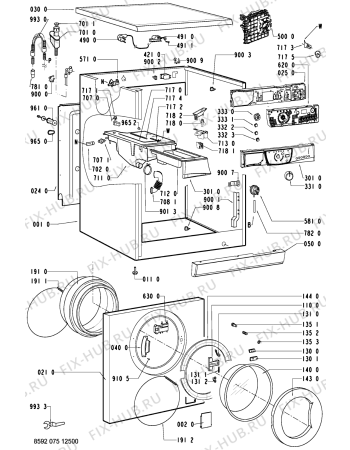 Схема №2 AWO 1200 EX/5 с изображением Микропереключатель для стиралки Whirlpool 481228210166