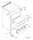 Схема №1 S71709TSW0 с изображением Элемент корпуса для холодильника Aeg 2064289552