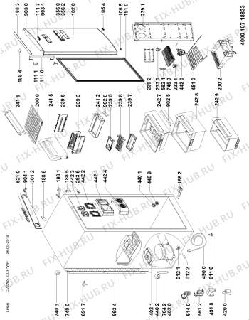 Схема №1 GKN365 SHOCK A+ PT с изображением Заглушка для холодильника Whirlpool 481010472230