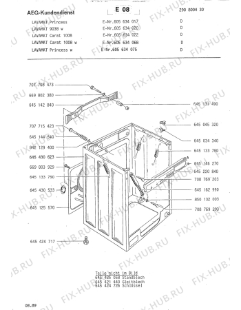 Взрыв-схема стиральной машины Aeg LAVCARAT 1008W - Схема узла Section5