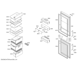 Схема №1 KG39NVP20 с изображением Дверь для холодильника Siemens 00710883