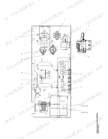 Взрыв-схема комплектующей Aeg WSP309J - Схема узла Electrical equipment