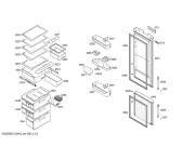Схема №2 KGP36361 с изображением Дверь для холодильной камеры Bosch 00245719