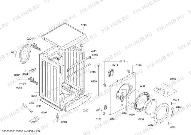 Схема №2 WAE20367EE Maxx 7 VarioPerfect с изображением Инструкция по установке и эксплуатации для стиралки Bosch 18007953