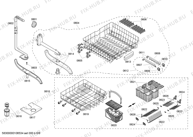Схема №3 SHX36L16UC DLX Series с изображением Клавиатура для посудомойки Bosch 00426573