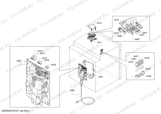 Взрыв-схема плиты (духовки) Bosch HRG675BS1S Bosch - Схема узла 04