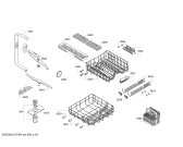 Схема №3 S51E50X7EU с изображением Передняя панель для посудомоечной машины Bosch 00705385