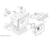 Схема №4 HBG36B620 с изображением Модуль управления, запрограммированный для духового шкафа Bosch 00744040