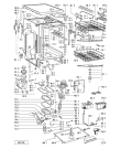 Схема №1 ADP D954 WHM с изображением Обшивка для посудомойки Whirlpool 481245371044