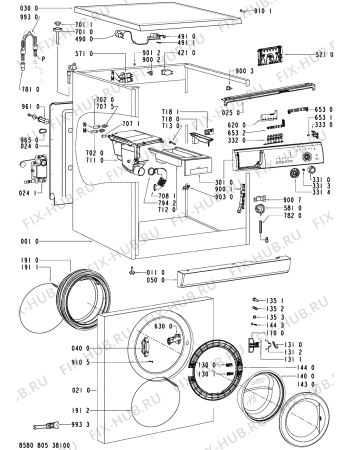 Схема №1 LOE 8056 с изображением Микромодуль для стиралки Whirlpool 481221470736