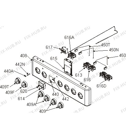 Взрыв-схема плиты (духовки) Mora CS932GW (344268, 358E.10) - Схема узла 05