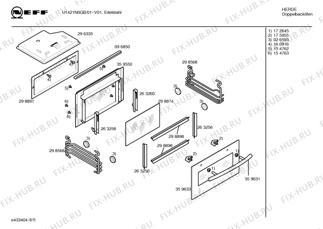 Схема №4 U1421N0GB с изображением Панель управления для духового шкафа Bosch 00360506