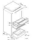 Схема №1 S2673KA6 с изображением Ящичек для холодильной камеры Aeg 2247099050