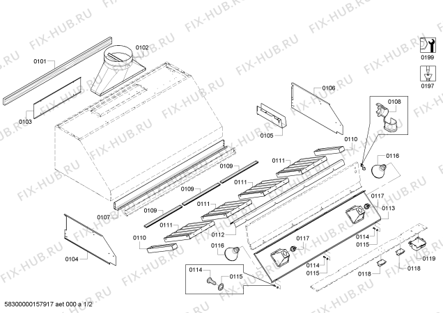 Схема №1 PH54GS с изображением Панель для плиты (духовки) Bosch 00687114