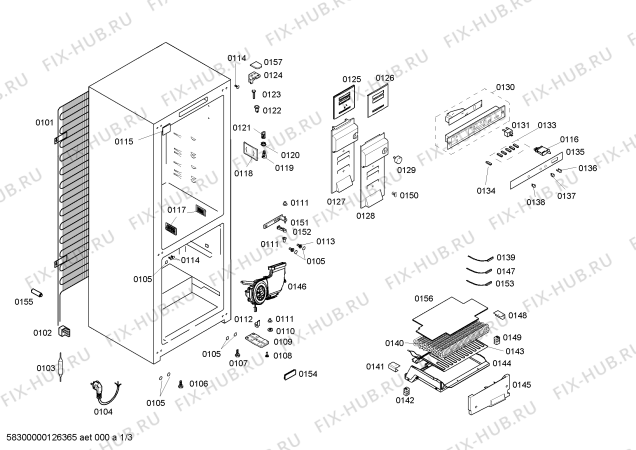 Схема №3 3KVL5650 с изображением Поднос для холодильника Bosch 00661605
