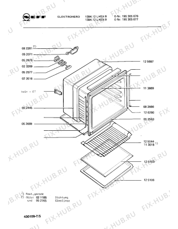 Схема №2 195305677 1394.12LHSX-9 с изображением Контакт конфорки для электропечи Bosch 00081910