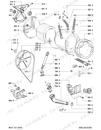 Схема №1 WA 7775/WS-NORDIC с изображением Декоративная панель для стиралки Whirlpool 481245219773