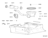 Схема №2 GS 4040 WH с изображением Микромодуль для посудомоечной машины Whirlpool 481227158174